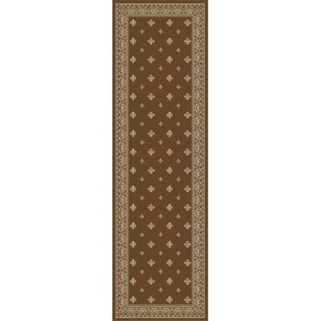 CONCORD GLOBAL 9 ft. 3 in. x 12 ft. 6 in. Ankara Pin Dot - Brown 63088